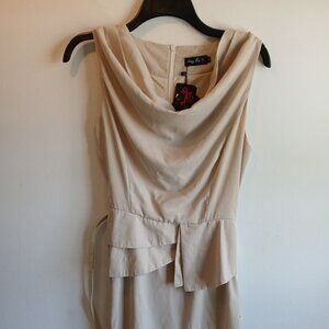 MENG FEI LU Elegant Dress with belt New